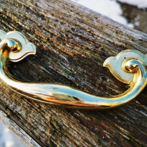 Vintage Brass Drawer Pull - Picture 4 of 9